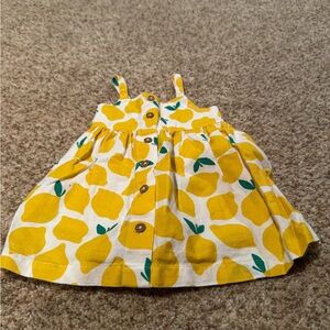EUC Hanna Andersson 6-12 mo lemon dress 🍋